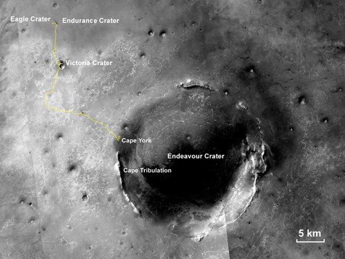 Opportunity Traverse Map