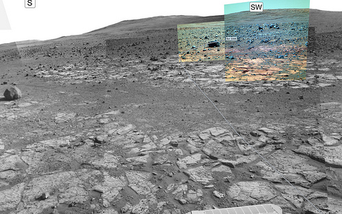 Opportunity PanCam Map sol 3398