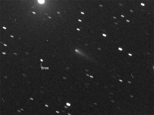 Cometa ISON e asteroide EROS