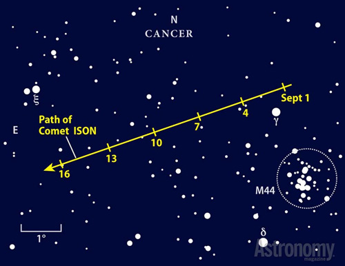 Cometa ISON - settembre