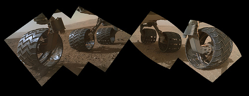Curiosity ruote sol 411