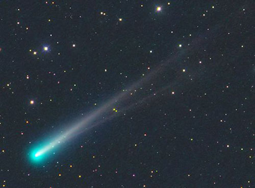 Comet ISON double tail