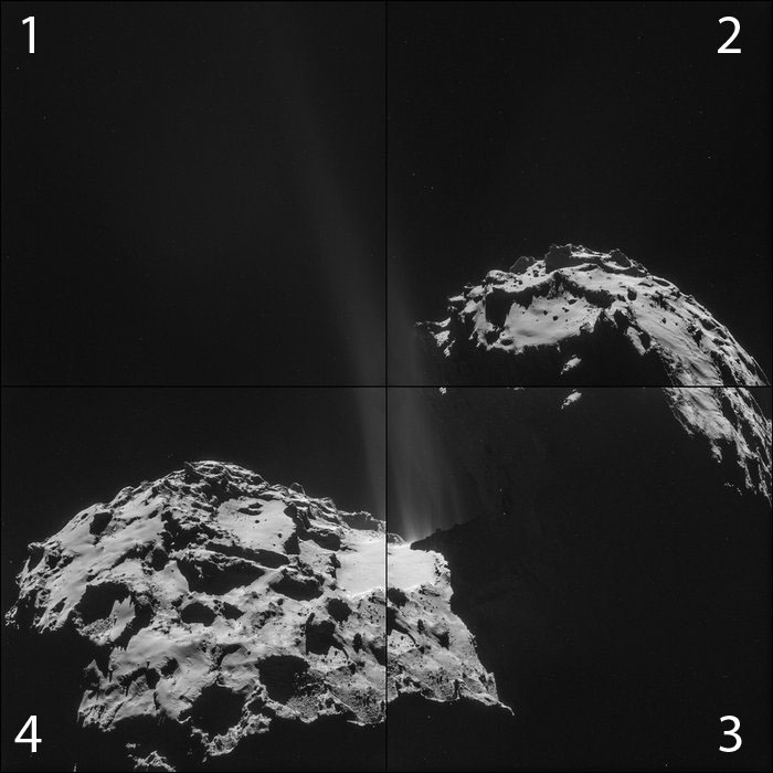 ESA Rosetta: 67P mosaico del 26 settembre