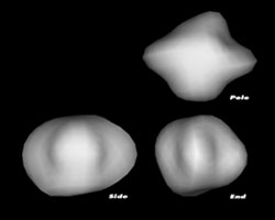 Modello 3D del nucleo della cometa 67P Credit: NASA, European Space Agency and Philippe Lamy (Laboratoire d'Astronomie Spatiale, France)