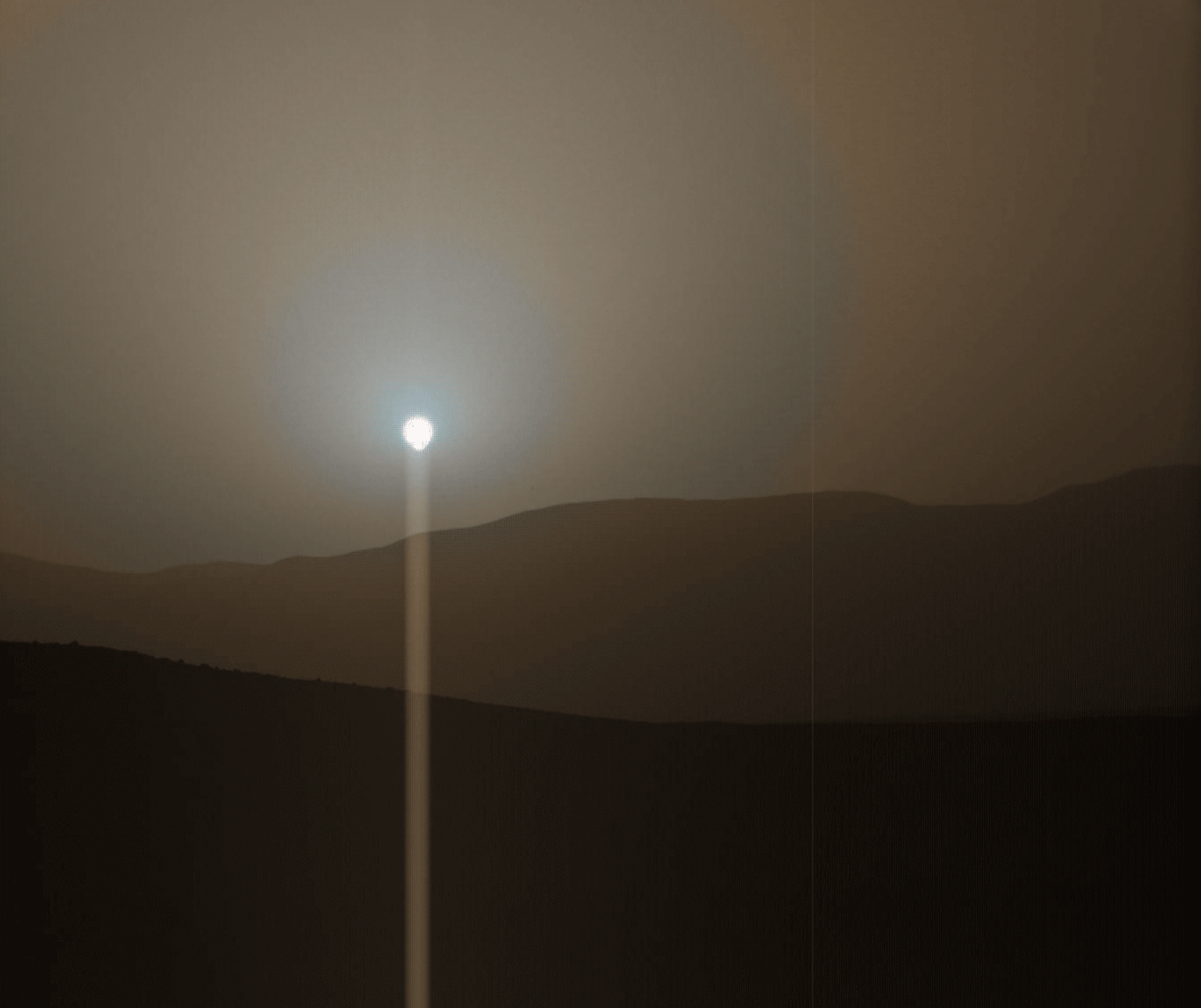 Curiosity Sol 956 sunset