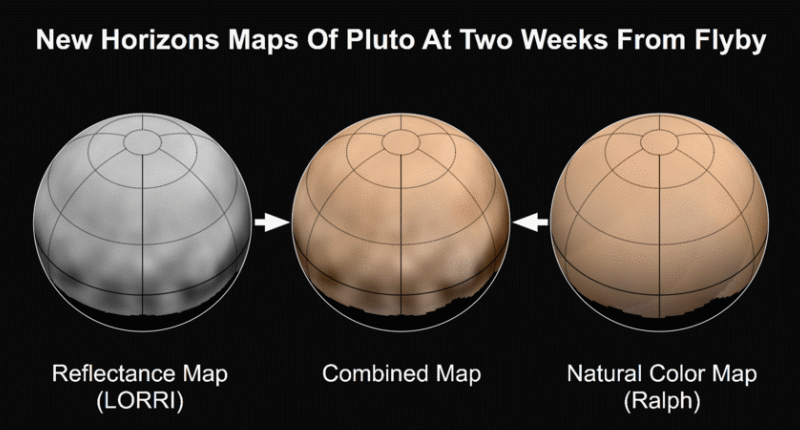 Plutone mappa a colori - animazione