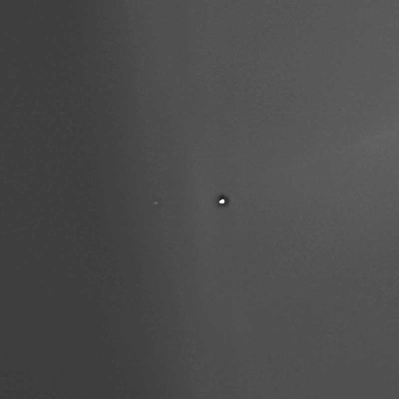 Earth and Moon seen by Mars Express