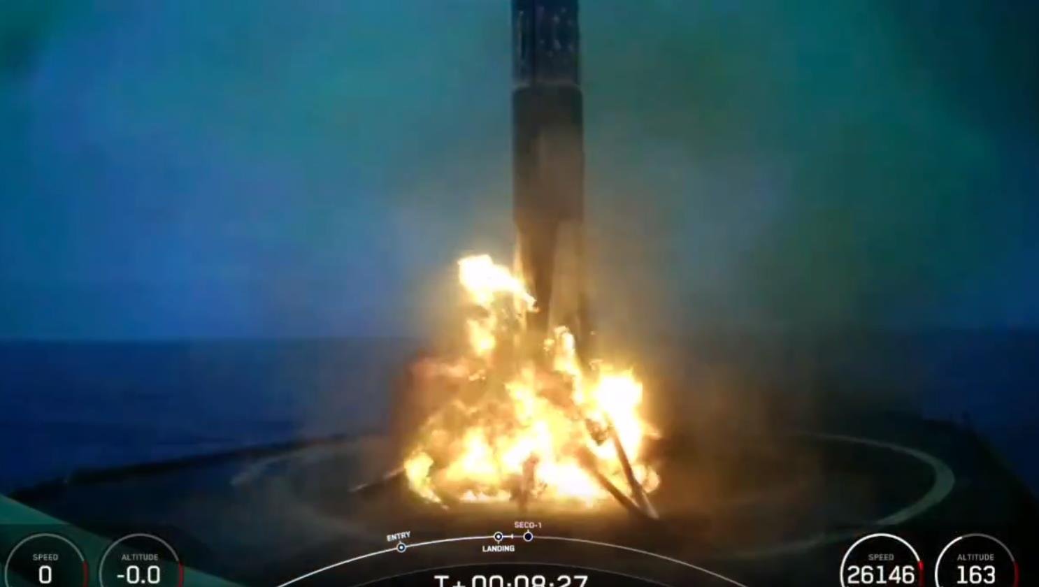 spacex f9 starlink 3 5 flame 27042023